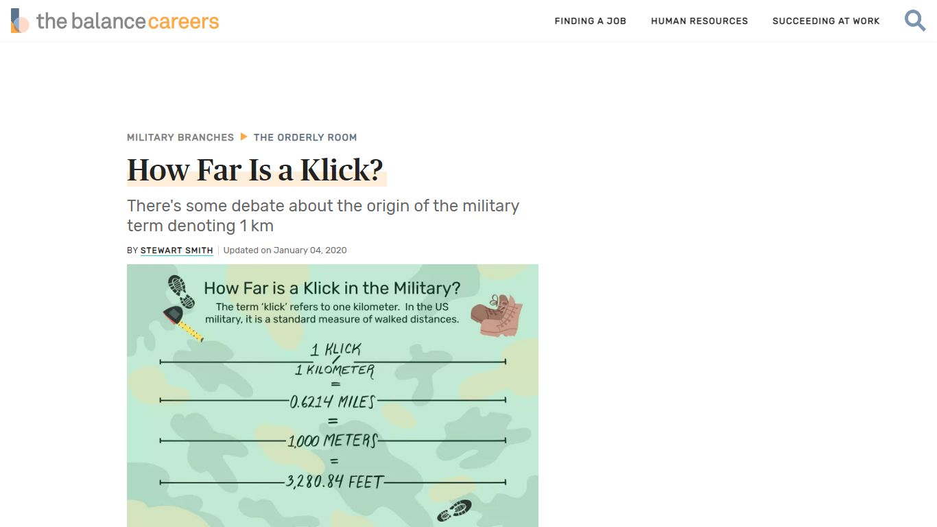 How Far Is a Klick in Military Terms? - The Balance Careers