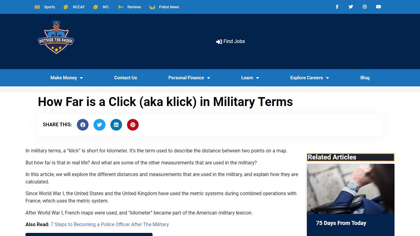 How Far is a Click? What Does Klick Mean in Military Terms